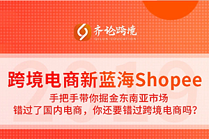 齐论虾皮Shopee跨境电商开店培训运营教程(机构9800原版课程)