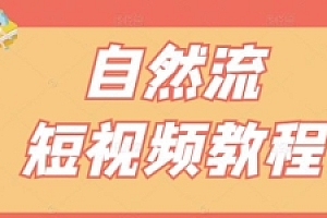 瑶瑶短视频自然流短视频教程,让你更快理解做自然流视频的精髓