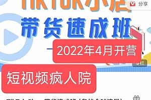 2022年疯人院TikTok Shop 带货速成班(备战全球流量)价值3599元(完结)13+14期