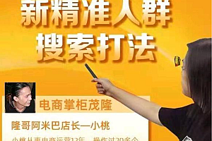 电商掌柜茂隆2022新精准人群搜索打法价值1980元