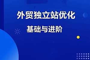 叶建阳老师·外贸独立站优化基础与进阶,价值299元