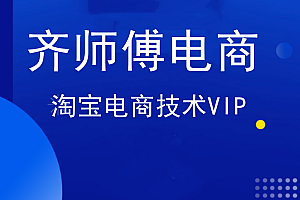 齐师傅电商·淘宝电商技术VIP【更新11月】,价值1599元