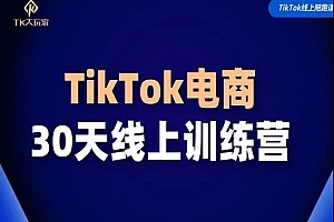 TK大玩家- TikTok电商带货30天线上训练营