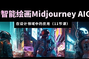 AI·智能绘画Midjourney AIGC在设计领域中的应用从入门到精通(11节课)