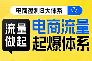 8大体系流量篇·流量做起,电商流量起爆体系线上课