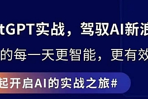 ChatGPT实战指南,创新应用与性能提升,解锁AI魔力,启程智能未来