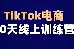 TikTok电商带货30天线上课,不可错过的全球流量洼地!