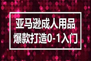 2024跨境电商-亚马逊成人用品爆款打造0-1入门