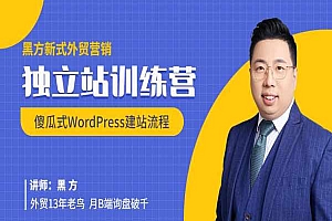 黑方外贸-独立站建站训练——傻瓜式教学,全程陪跑